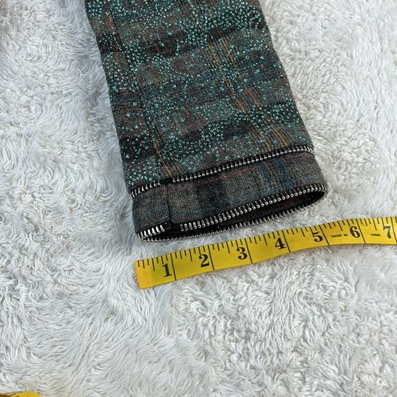 Custo Barcelona Y2K 2006 NWT Long wool blend plaid sparkle no zip coat, 42 or 8 - Picture 8 of 11